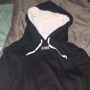 PINK Sherpa Lined Hoodie